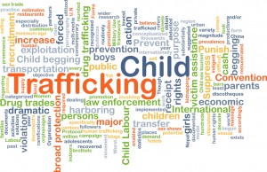 Child sex trafficking background concept