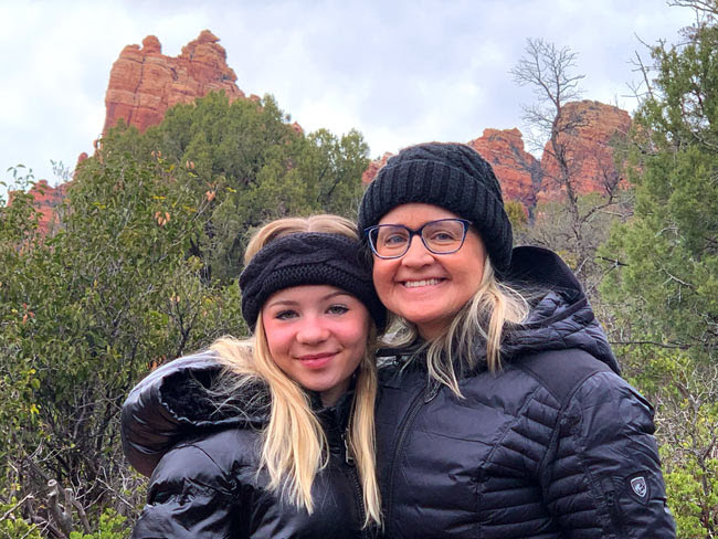 Mother-daughter duo in Sedona