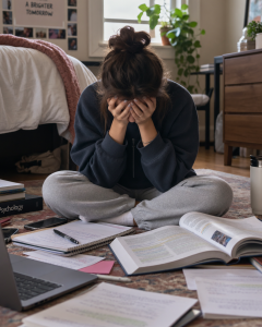 girl with ADHD overwhelmed